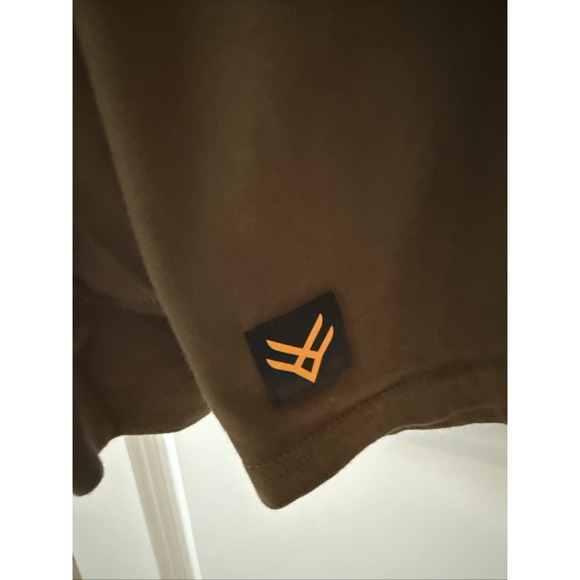 Men's Hawx Long Sleeve Henley Shirt Size XLT Pocket Military Hunting Olive Green - Picture 4 of 5